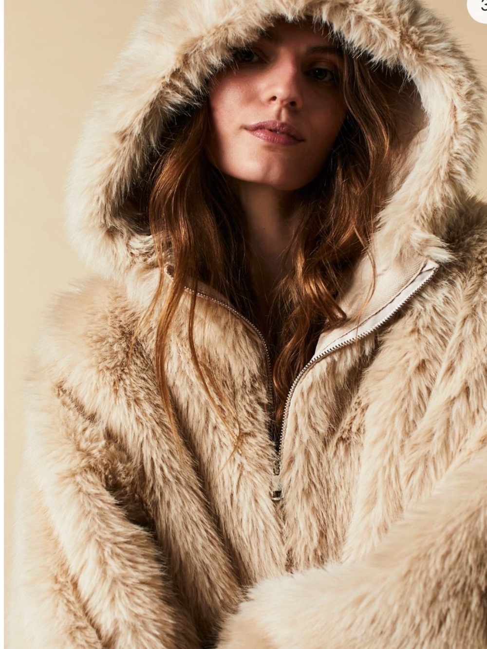 Free People Faux fur Piper Pullover